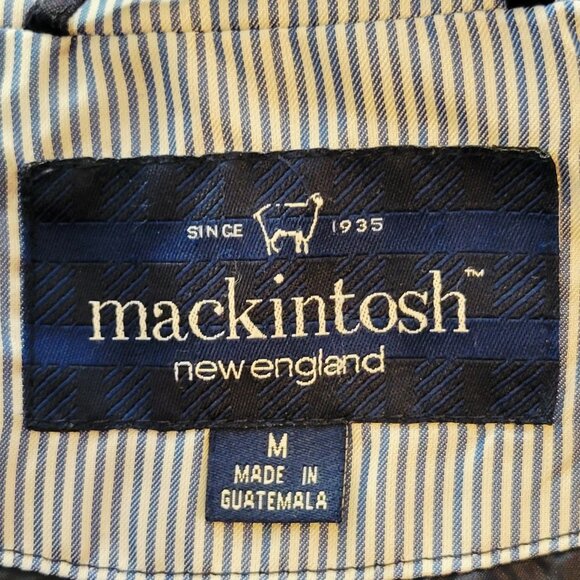 Mackintosh New England Rain or Shine Jacket with Detachable Hood Lined Navy Blue - Picture 12 of 15